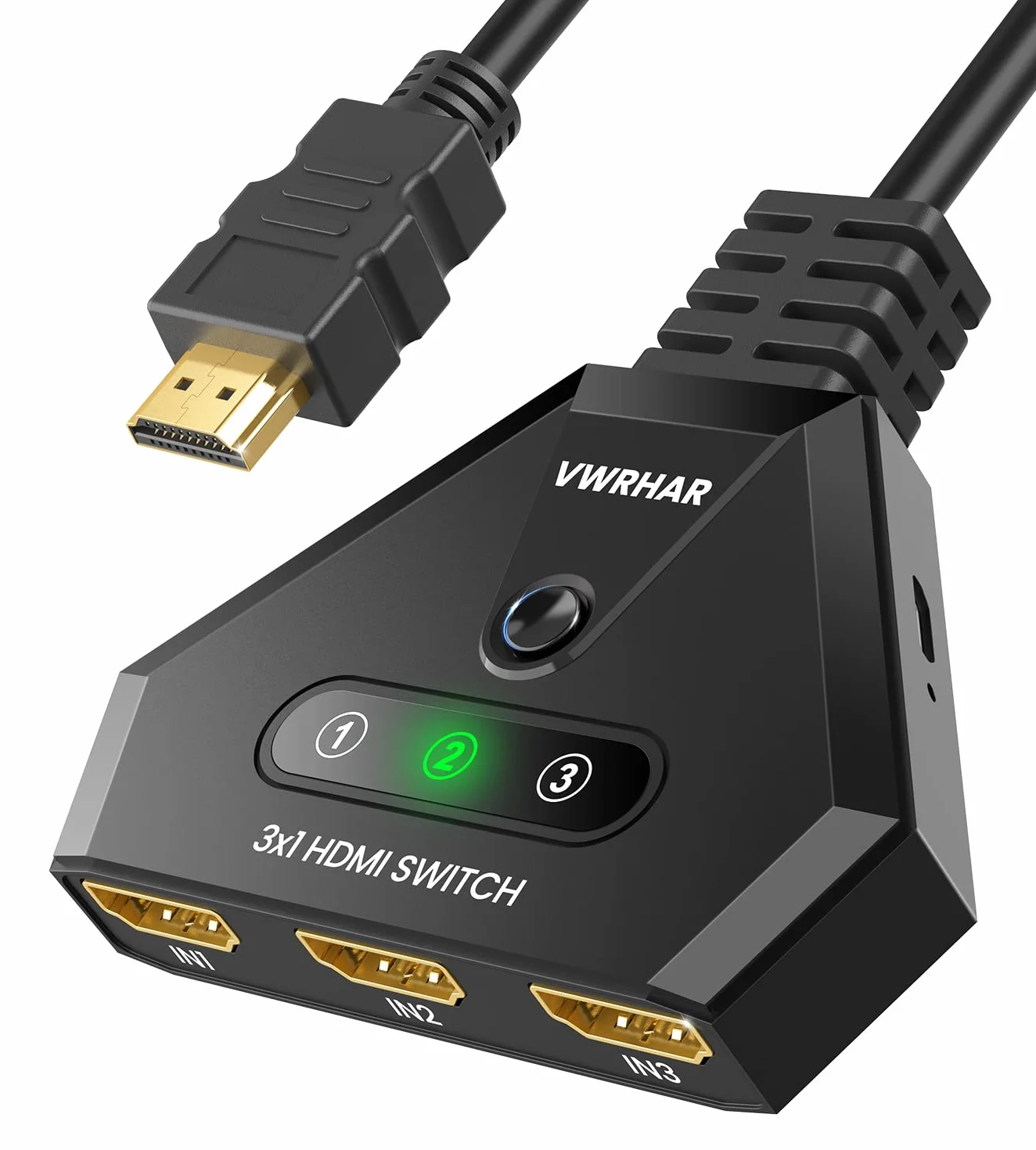 Splitter HDMI 4K 3 porte con cavo ad alta velocità per Xbox PS3 PS4 PS5 Sky Box Apple TV