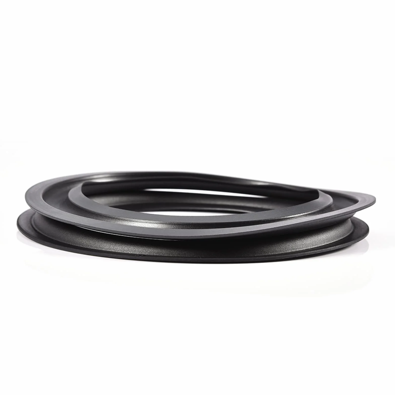 Kit riparazione surround altoparlante 156mm anelli bordo gomma perforata 2 pezzi