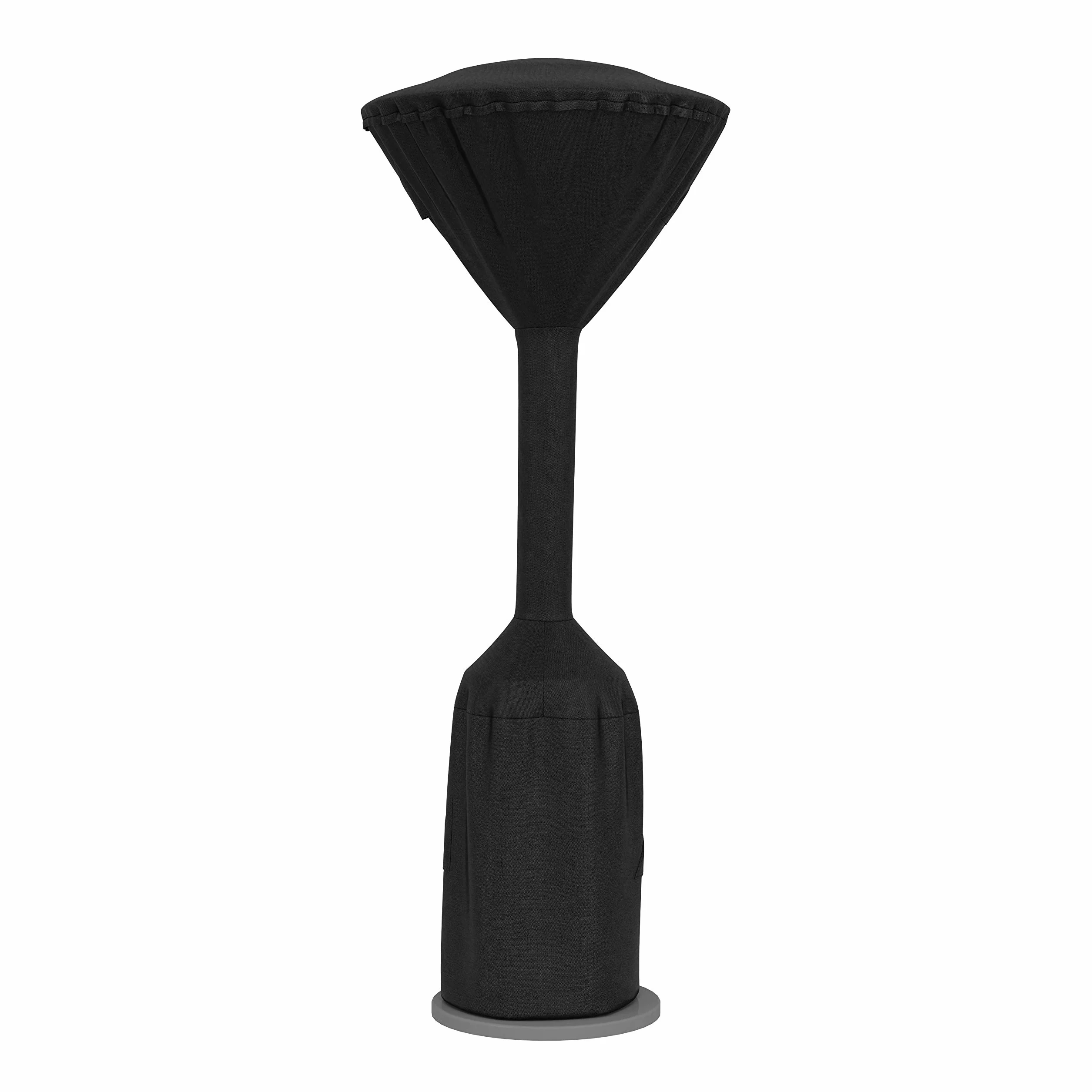 Amazon Basics Copertura per stufa da esterno rotonda con supporto, impermeabile, 91.4x 47.0 x 241.3 cm (lunghezza x larghezza x altezza), nero