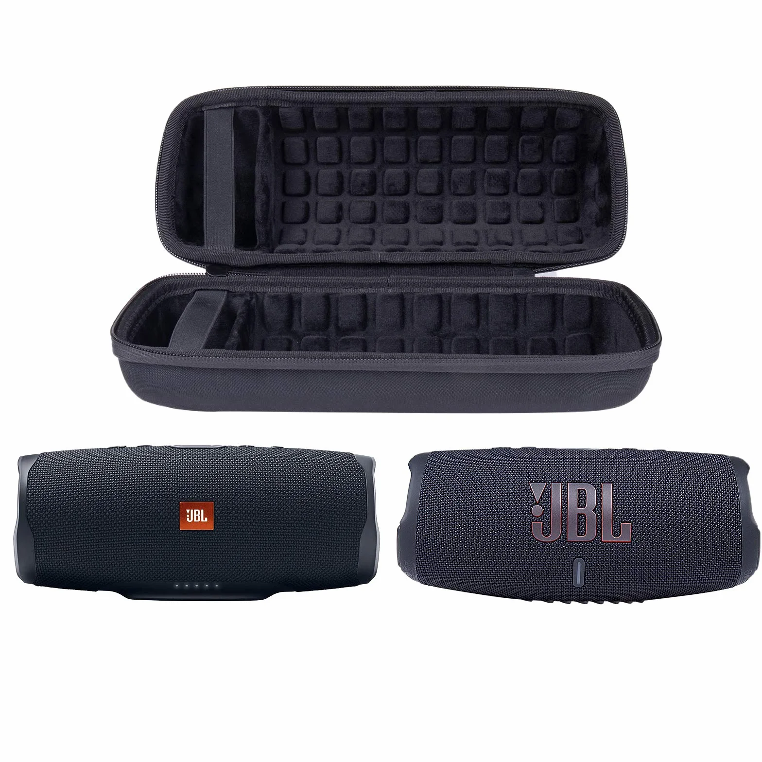 co2CREA Custodia Dura Viaggio per JBL Charge 4 / JBL Charge 5 Speaker Bluetooth Portatile (Nero)