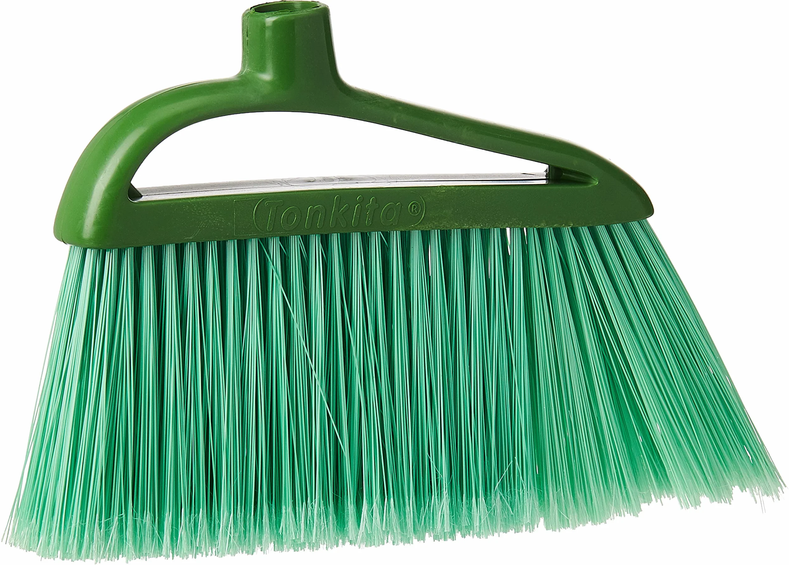 TONKITA| Scopa Salvaschiena della Linea We Like Green, Scopa per Giardino e Cortile, Scopa con Setole Semi-Rigide, Materiale 100% Riciclato, Setole Inclinate - Made In Italy