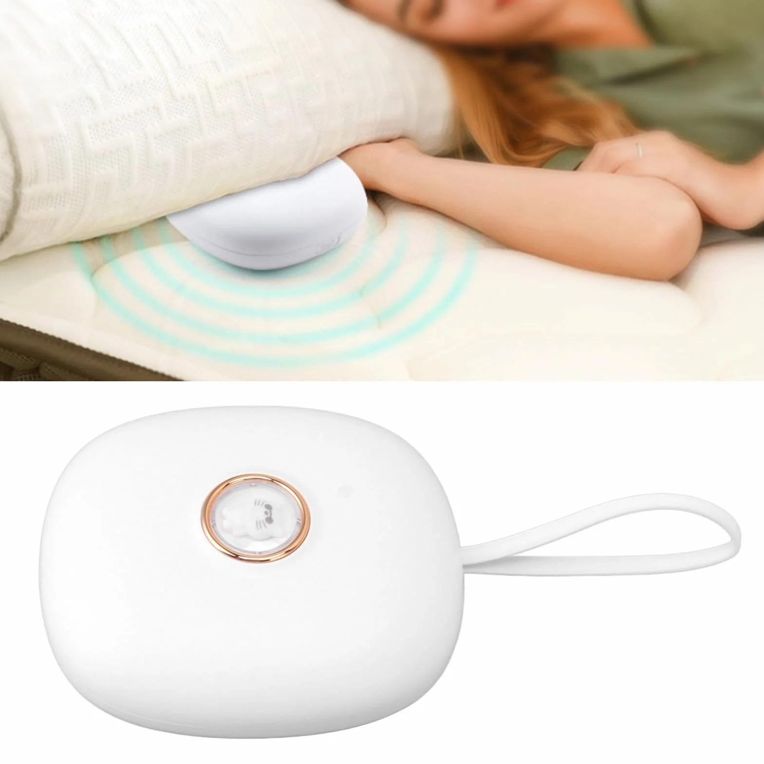 Sveglia a Vibrazione LED Silenziosa con Allarme Potente, Bed Shaker per Non Udenti