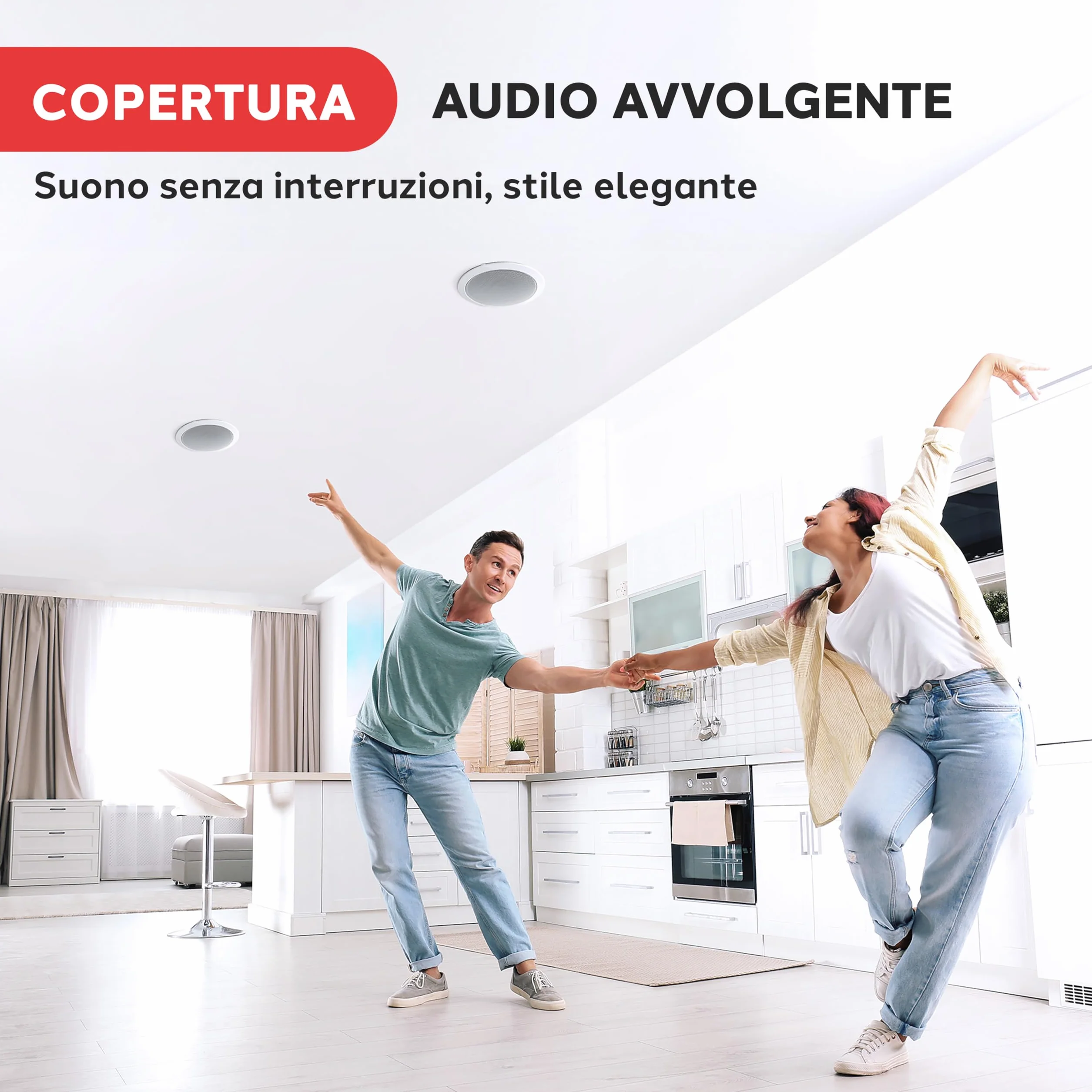 Pyle Altoparlanti Casse da Incasso 13,33 cm a 2 Vie 150 Watt 8 Ohm Bianco