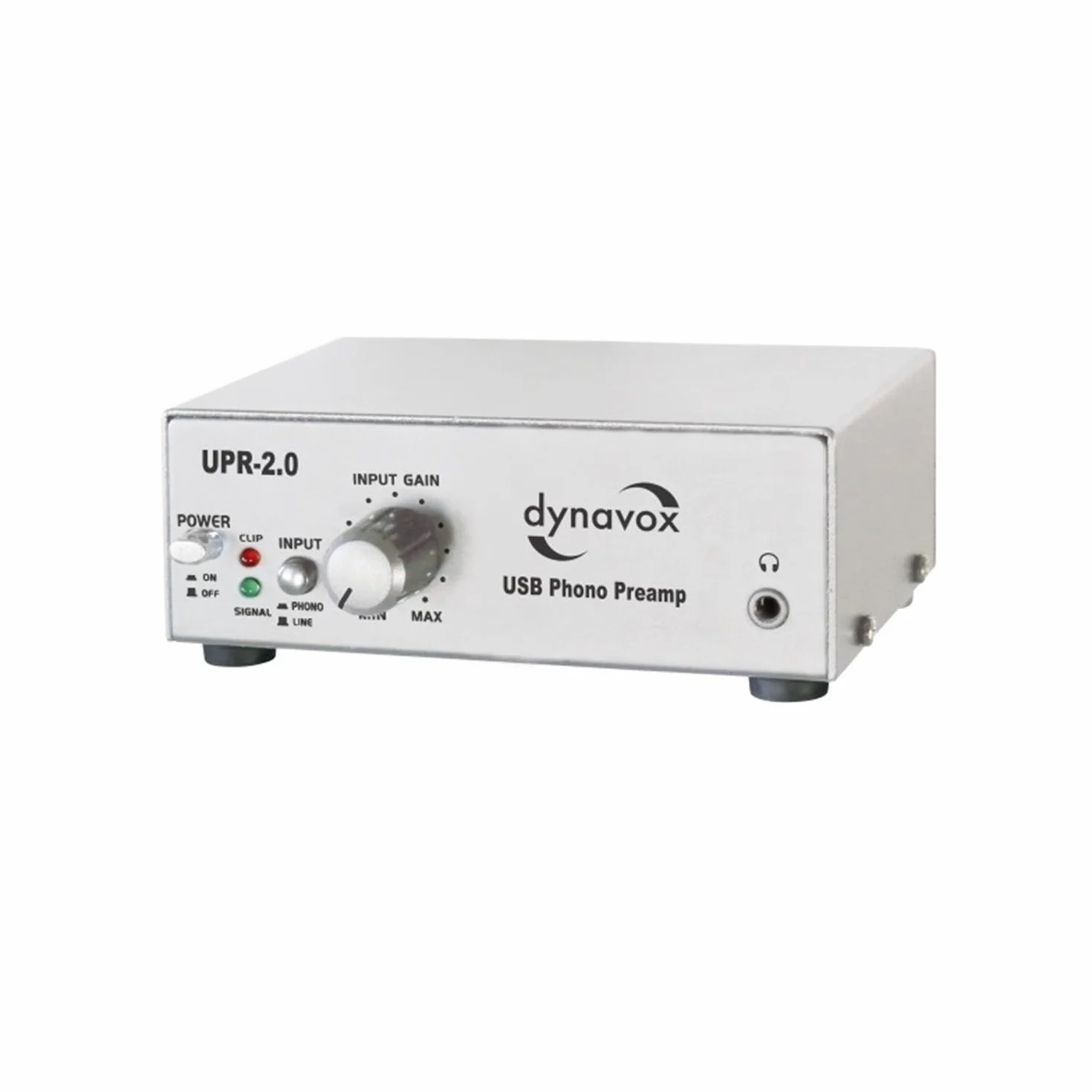Dynavox UPR-2.0 preamplificatore phono MM USB argento