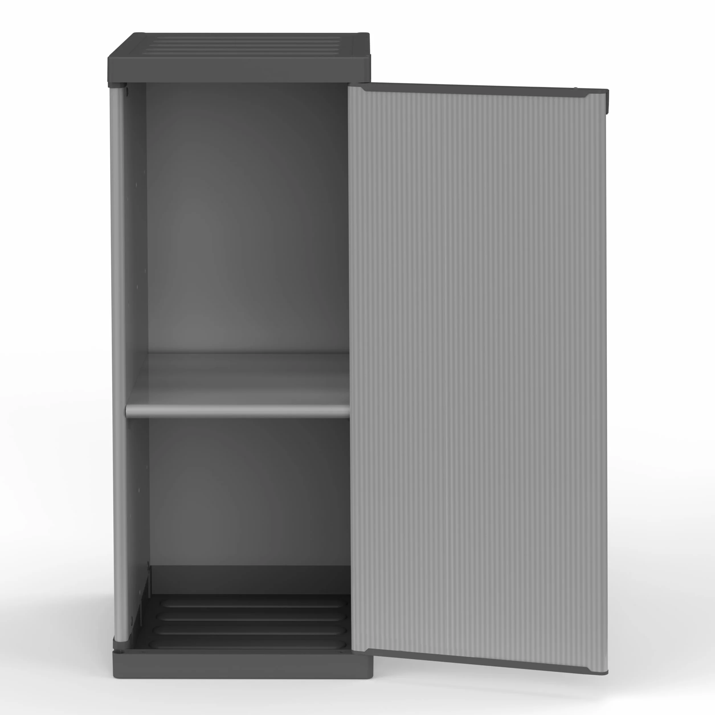 Armadio Portabombole 1 Anta Ripiani Regolabili 34 x 40 x 85 cm Interno Esterno