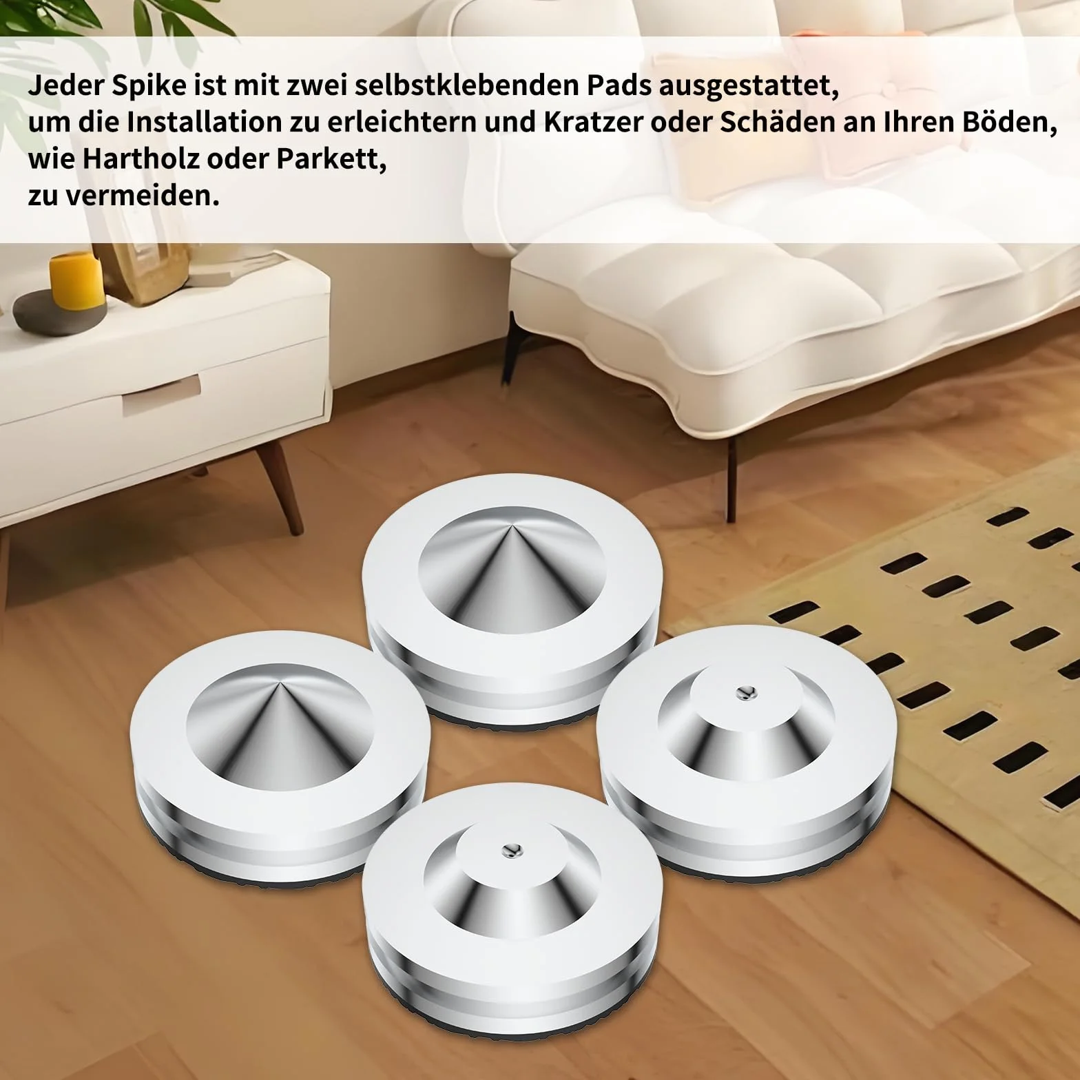 Tertullus 4 piedini per altoparlanti anti-vibrazione 27 mm × 11 mm