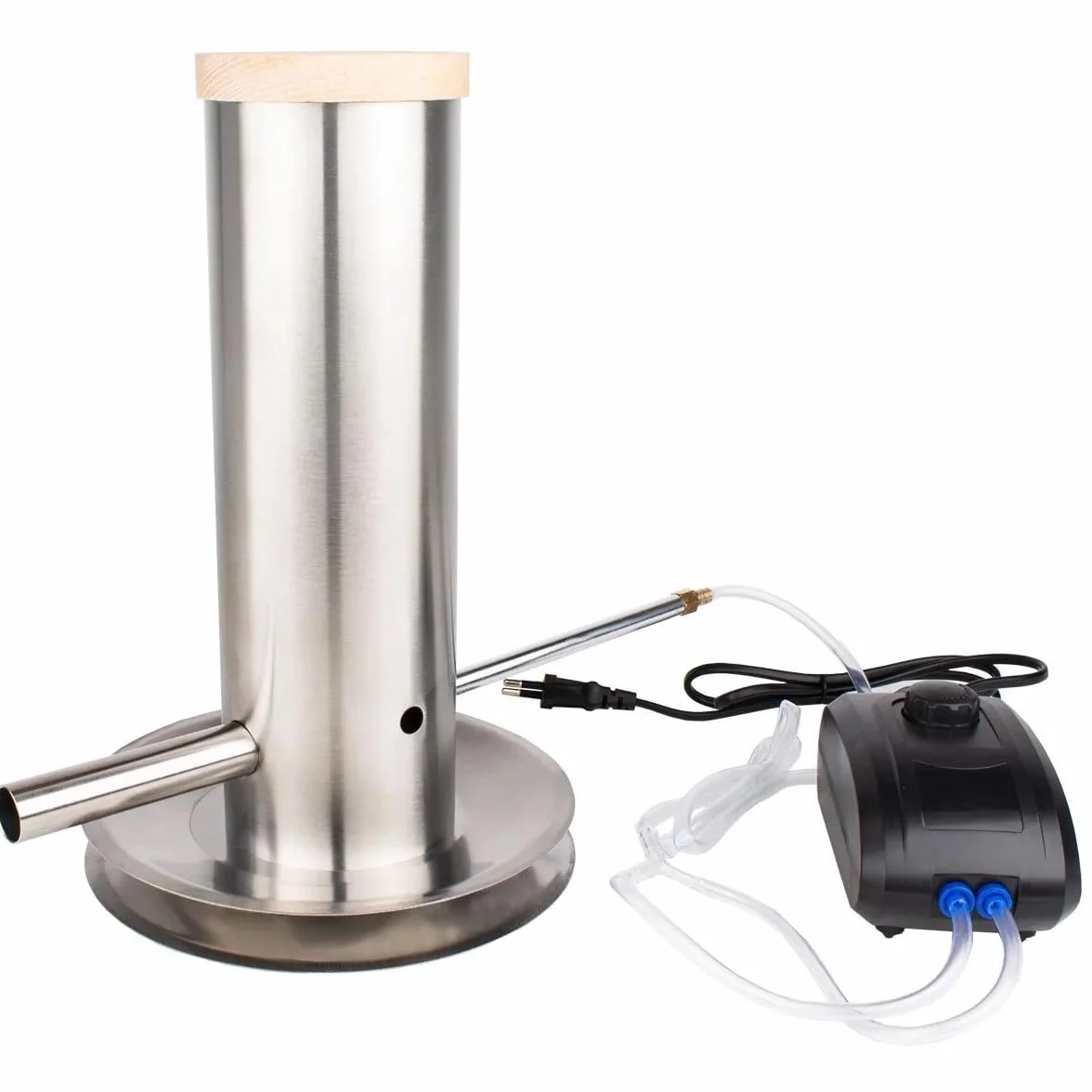 ITA Generatore di Fumo Freddo in Acciaio Inox - Affumicatore per Stufe a Legna e Smoker - Generatore di Fumo per Affumicatura Fredda di Pesce, Carne, Formaggio