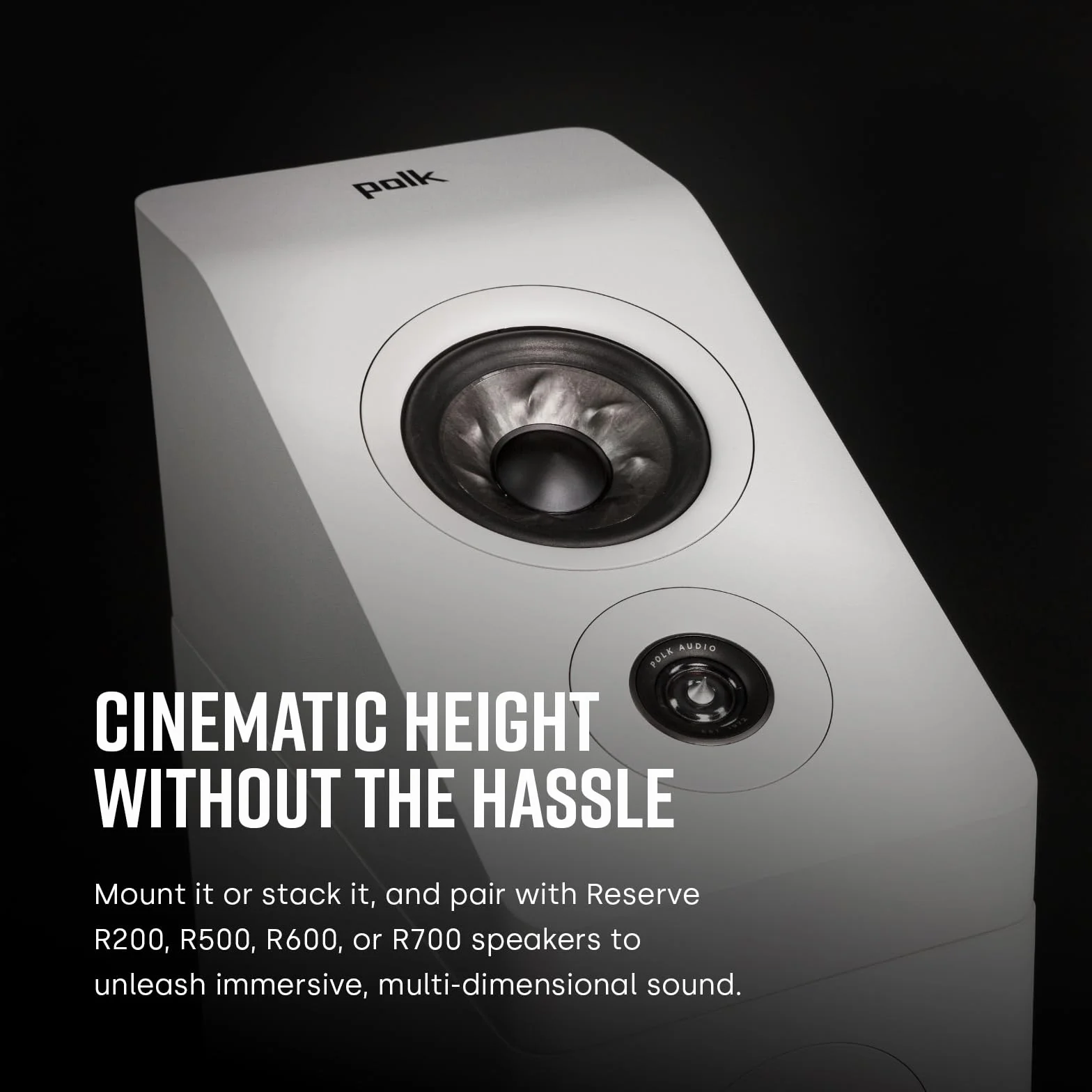 Polk Audio Reserve R900 Altoparlante 3D Dolby Atmos IMAX con Pinnacle Ring Tweeter e Woofer 4"