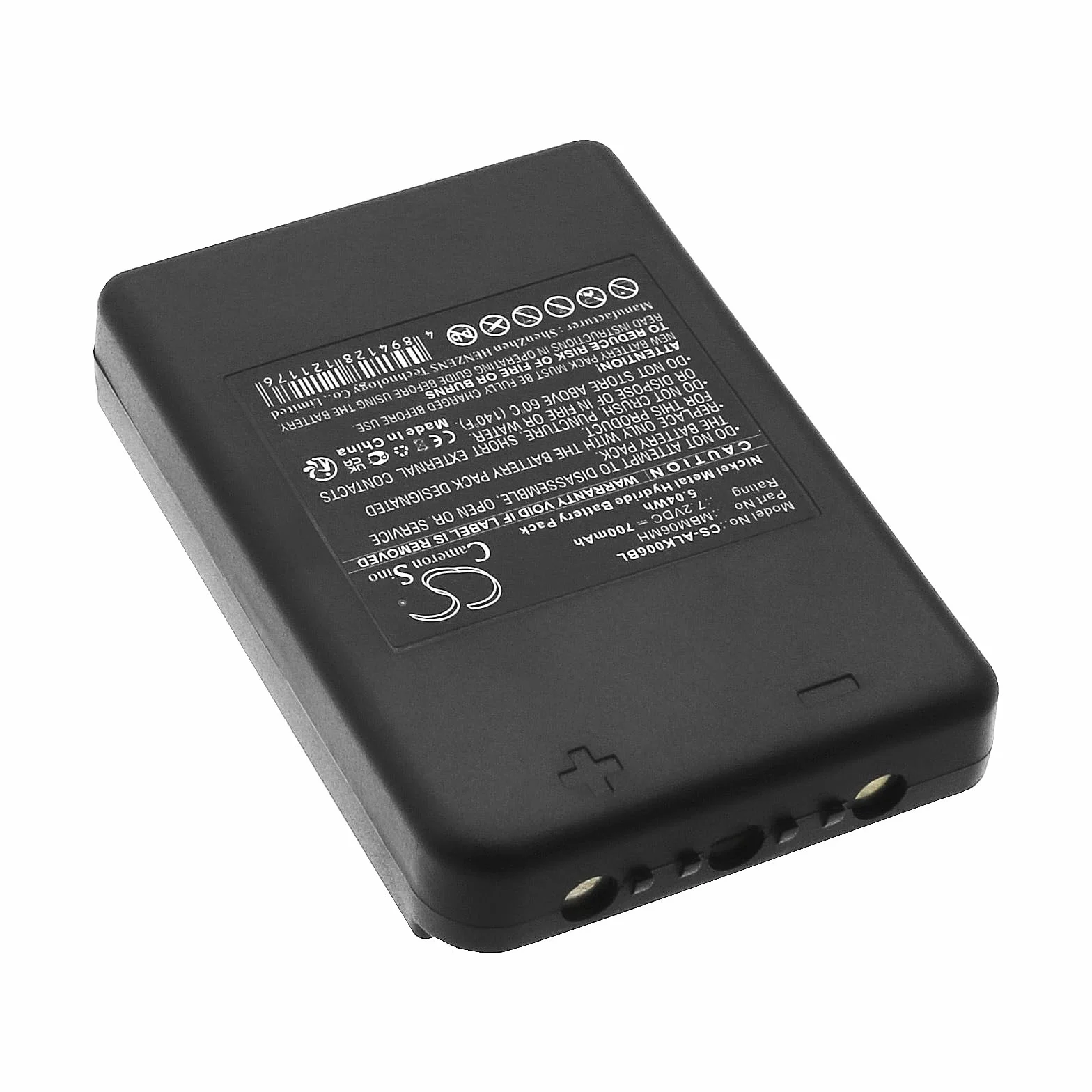 TECHTEK Batteria 700mAh compatibile con Autec E16 KTC, Sirio 42, Modular MJ, MK, DF, MJ04