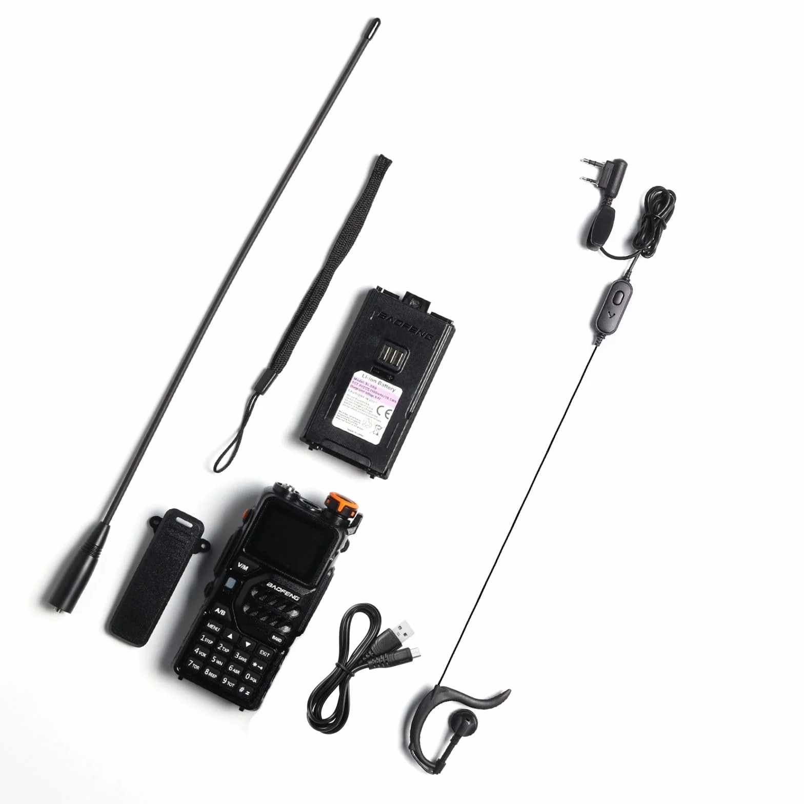 BAOFENG K5PLUS Radio amatoriale a tre bande UHF VHF 1.25 m 10 W 999 CH portatile