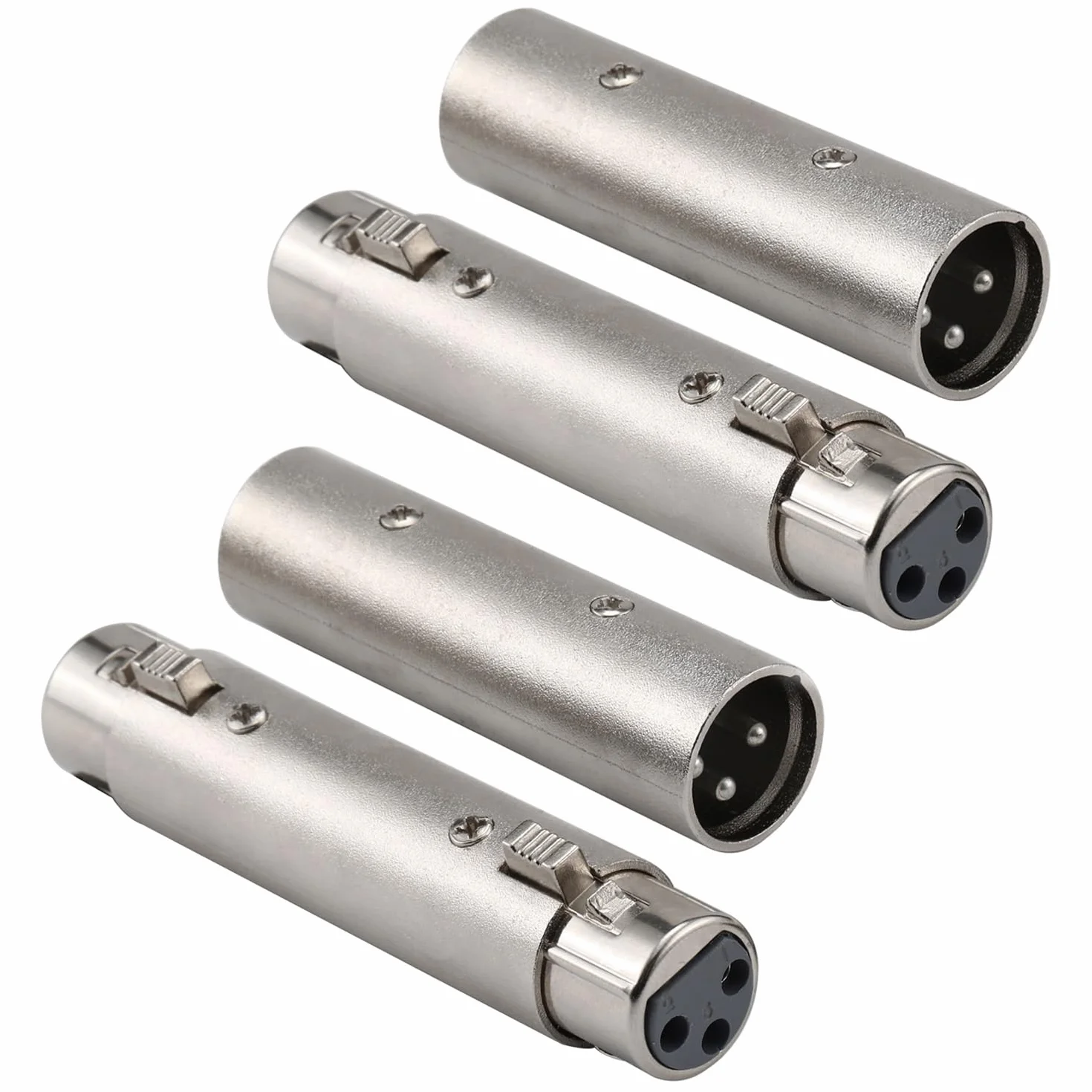 Adattatore XLR a XLR 4 Pezzi maschio/femmina 3 pin per microfono mixer