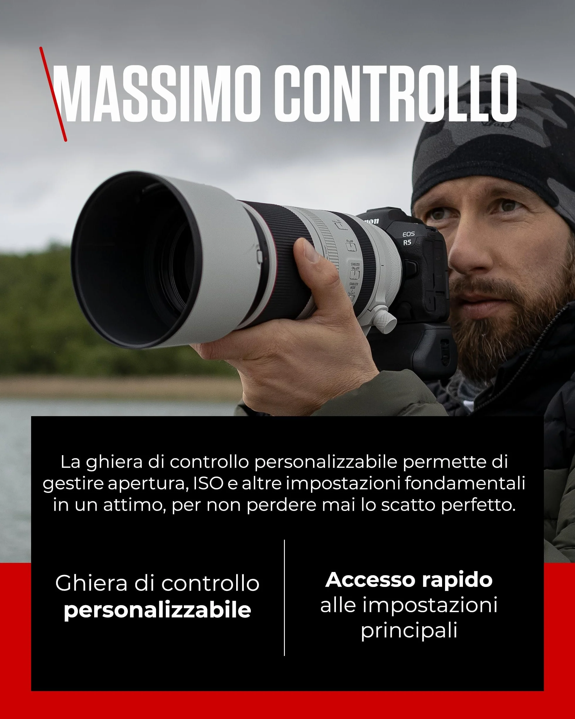 Canon RF 100-500mm F4.5-7.1L IS USM Obiettivo
