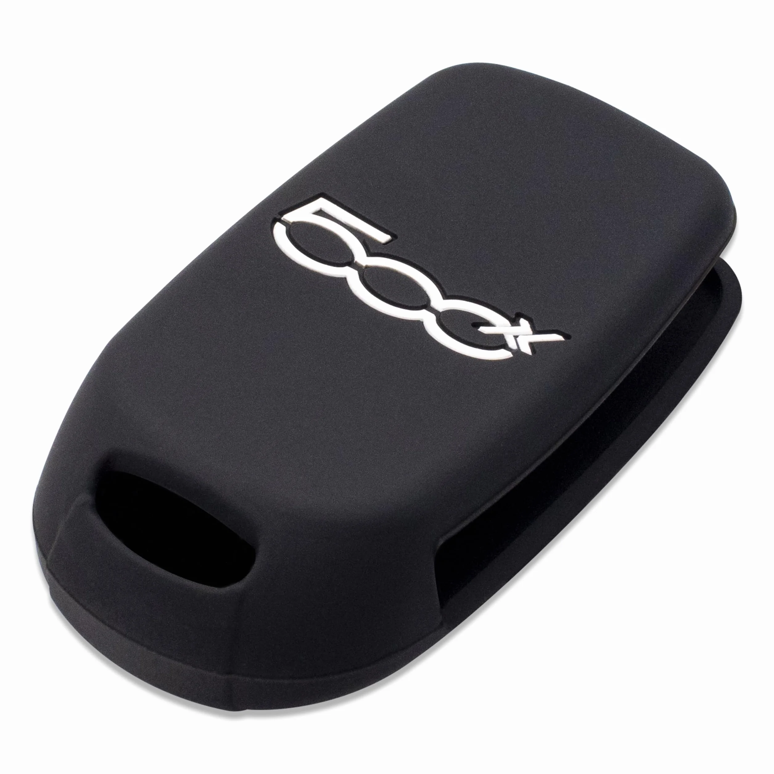 Silicone Cover Chiave per Telecomando Auto Fiat 500X 4 Tasti NERO