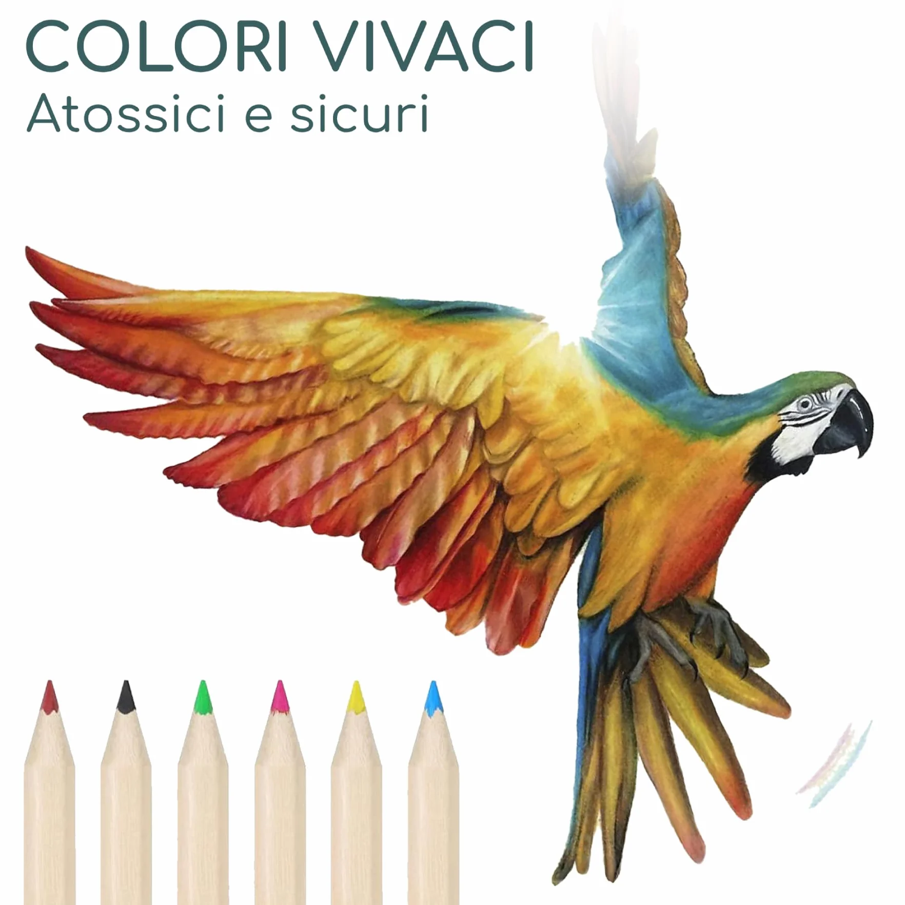 Set da 25 astucci con 6 matite colorate per bambini – idea regalo compleanno