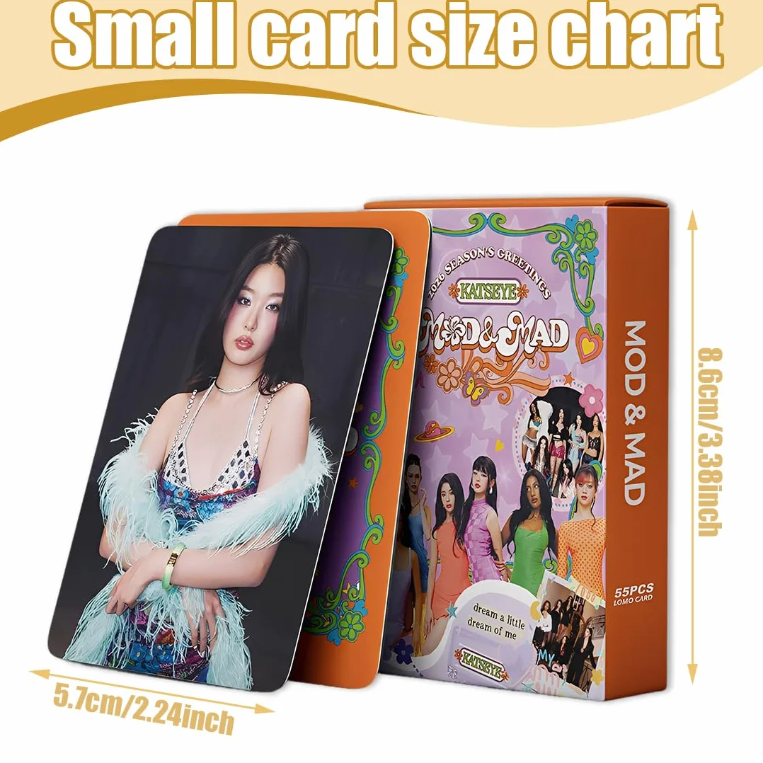 KATSEYE Set di 110 Biglietti Fotografici per Album Novel, Mini Merch Photocard Kpop Fan Regalo per Ragazze
