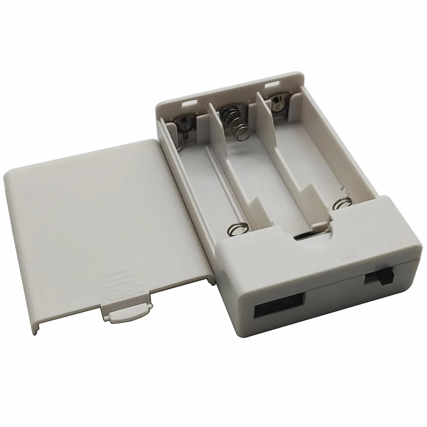 Custodia per Batterie AA 3xAA 4.5V con Interruttore On/Off e Presa USB Femmina Bianco