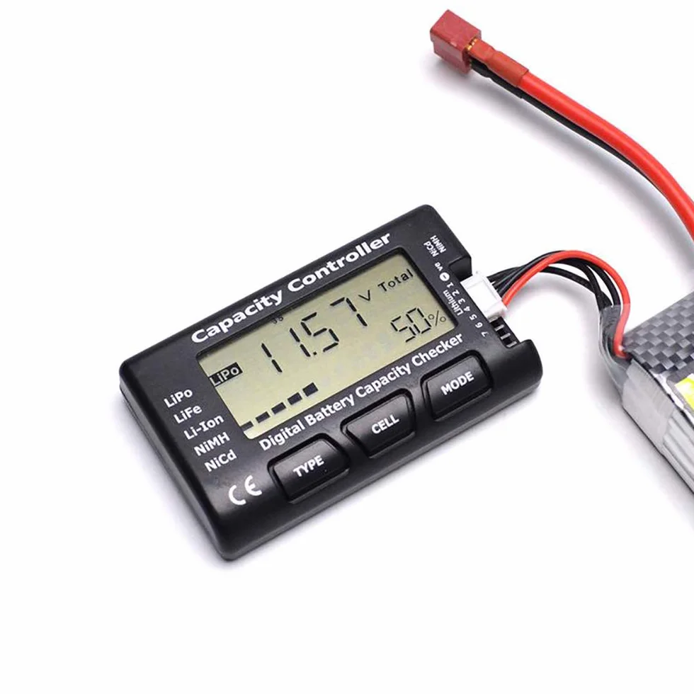 YIXISI 2.1 RC Cellulare Capacita' Meter Digital Battery Checker per NiCd/NiMH/LiPo/LiFe/Li-ion