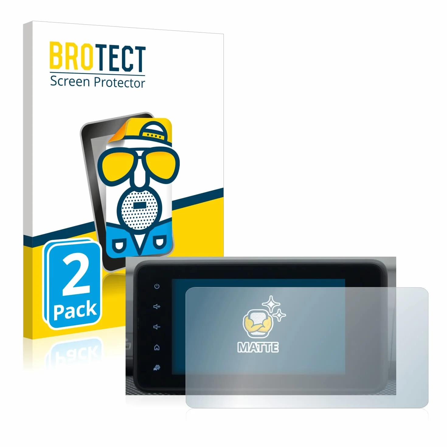 brotect Pellicola Protettiva Opaca per Dacia Sandero 2021-2025 Media Display 8" Anti-Riflesso (2 Pezzi)