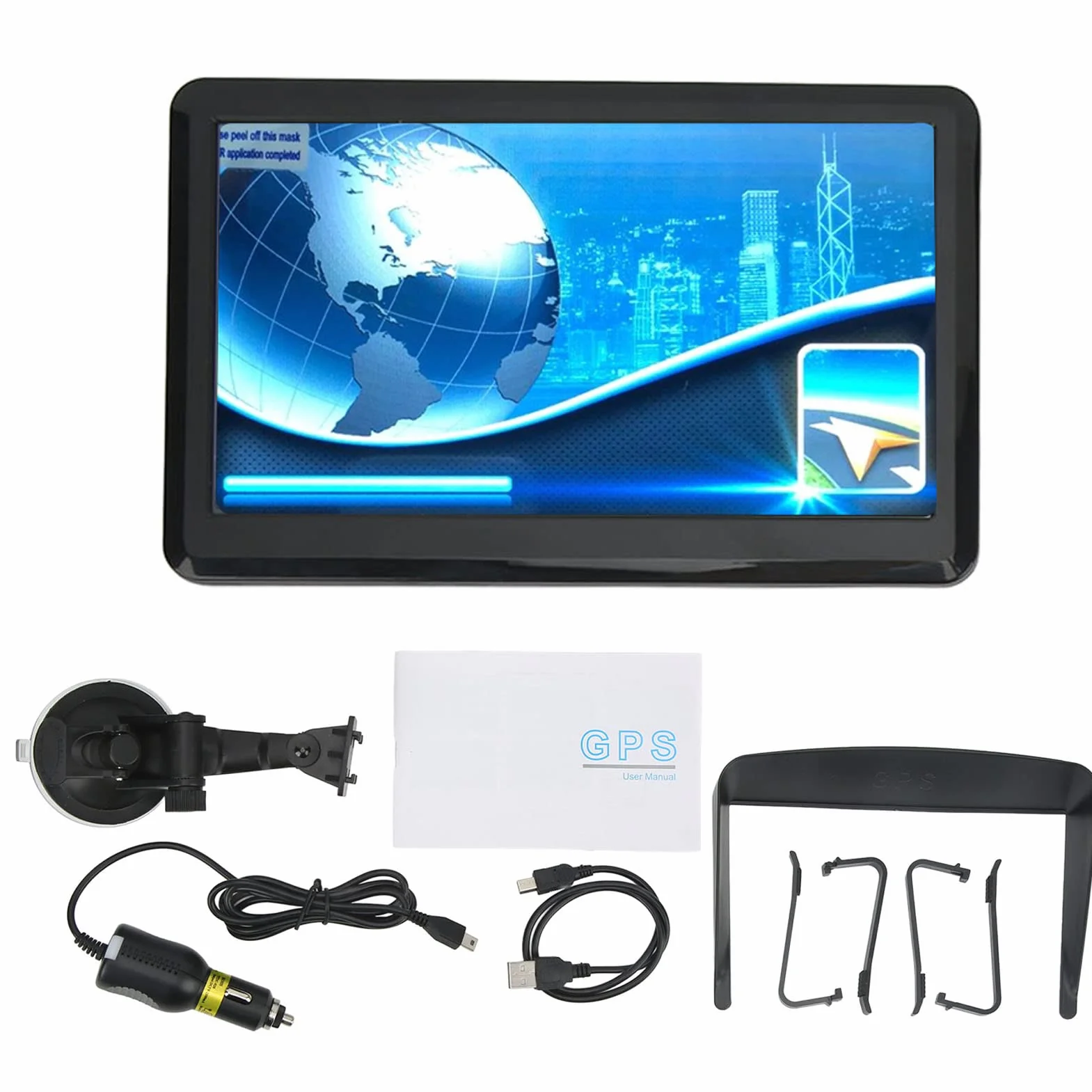 Navigazione GPS 7 Pollici HD Touch Screen 8 GB ROM 256 MB WiFi per Auto Camion