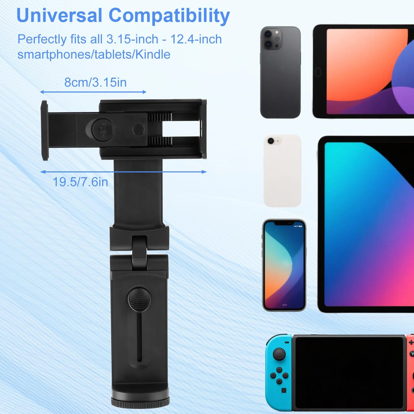BOXOB Supporto Universale per Tablet da Aereo Regolabile 360° Compatibile iPad Galaxy Tabs 3,15-12,4 Pollici
