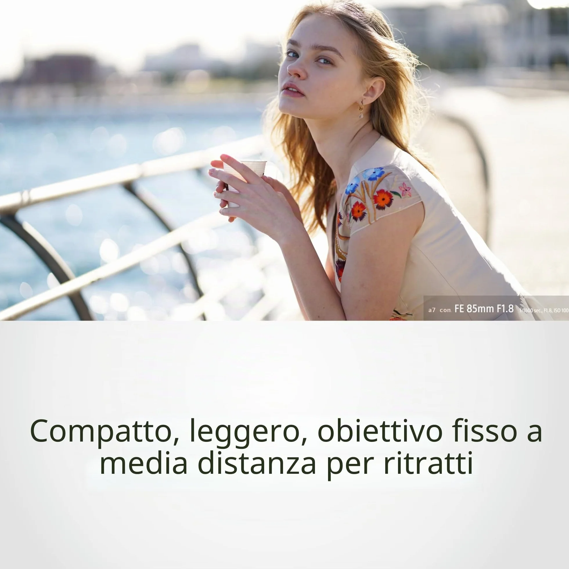 Sony SEL-85F18 Obiettivo 85mm F1.8 Full Frame E-Mount Nero