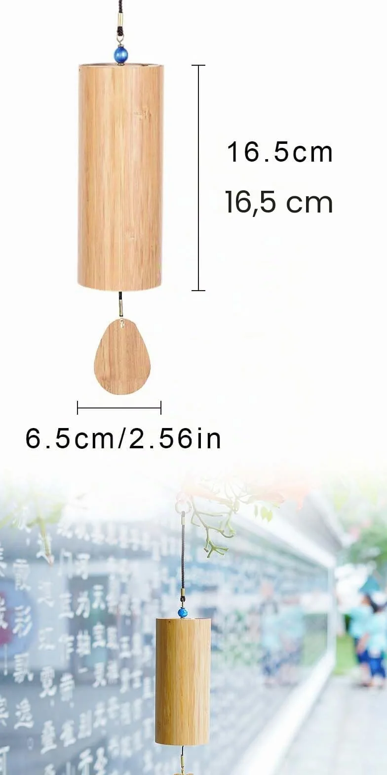 Campanelli eolici inbambù,Wind Chime meditazione,campanelle a vento giapponesi inbambù,campanelle a vento Zen,Scacciapensieri inbambù,per yoga,meditazione,giardinaggio.(accordo Spring Breeze Fa)