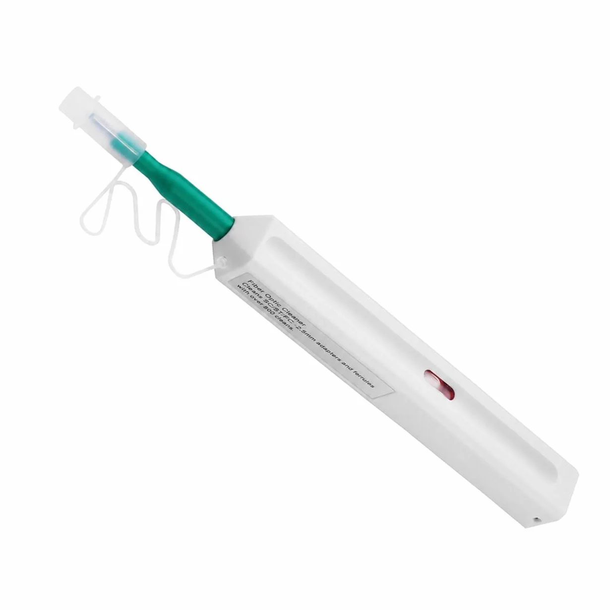 Elfcam Pulitore a Click per Bussole e Connettori a Pannello SC/FC/ST Ferrula 2,5mm Penna Pulizia 800 Pulizie