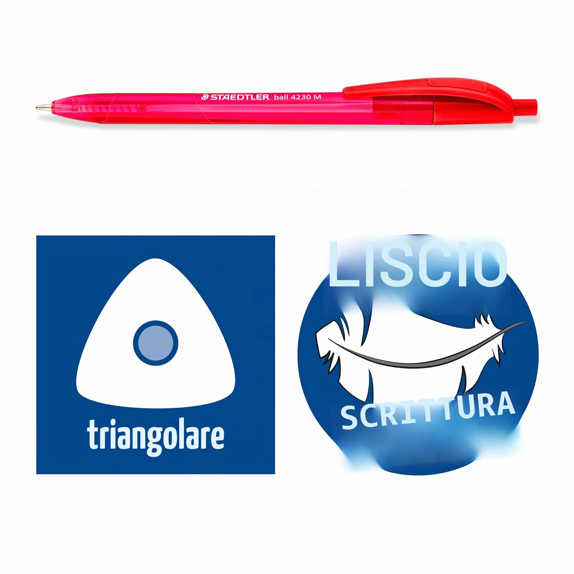 STAEDTLER 4230 MC8 Penna a sfera retrattile confezione da 8 colori assortiti