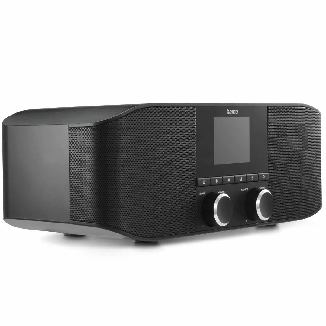 Hama Radio Internet WLAN DAB+ Bluetooth Sveglia Aux 3,5 mm FM Nero
