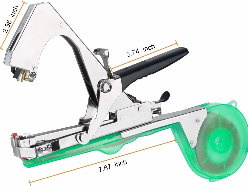 Gelrova Legatrice per Piante Pinza Tying Macchina Nastro a Mano per Pomodori UVA Fiori Verdura Vigneto