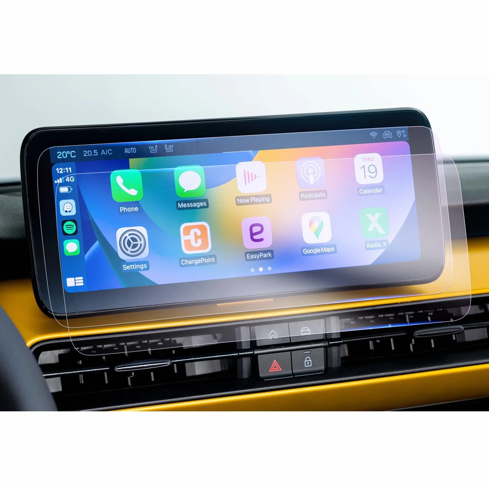 Pellicola Protettiva per Navigazione Jeep Avenger 2023-2026 10,25" Uconnect Antiurto 6H Antigraffio 2 Pezzi