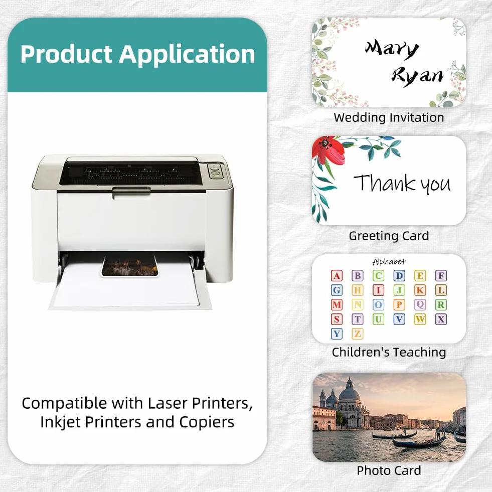 OFFCUP Cartoline Vuote A6 108 pezzi 15 x 9,8cm Carta Vuota Cartoncino Offset per Disegnare Scrivere Stampare