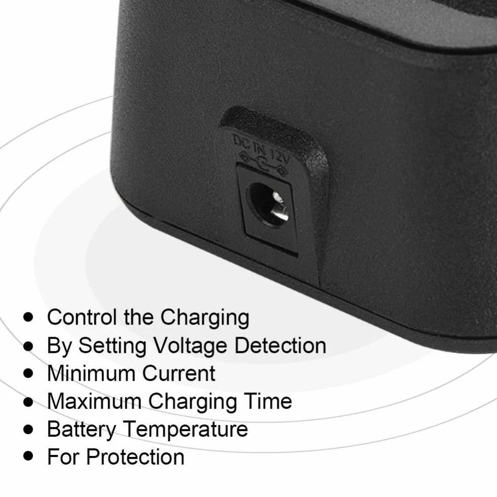 Base per Caricabatteria Walkie-talkie Hytera HYT Radio 12V DC 1A Ricarica Rapida Protezione Multipla