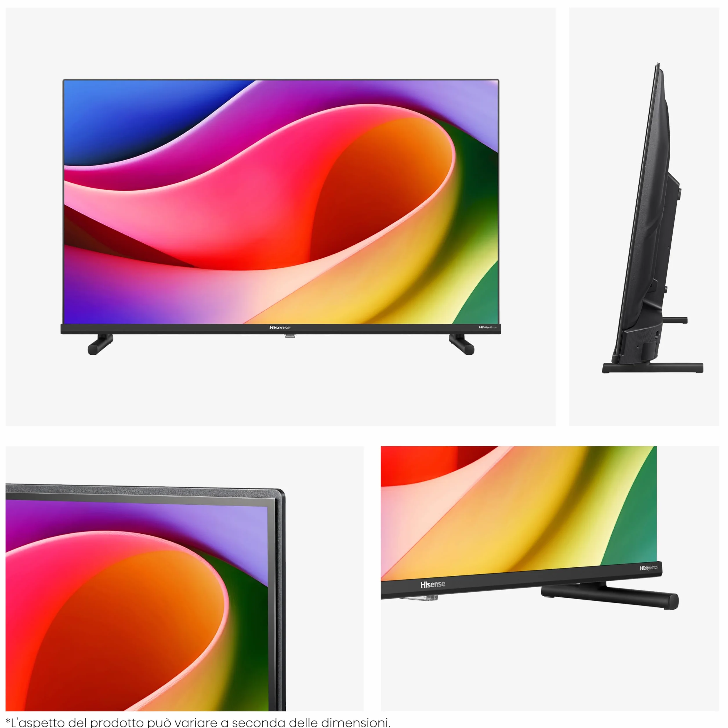Hisense 40E53QT 40" QLED Full HD Smart TV VIDAA U8 HDR10 Dolby Atmos Game Mode DVB-T2/S2 HEVC 10