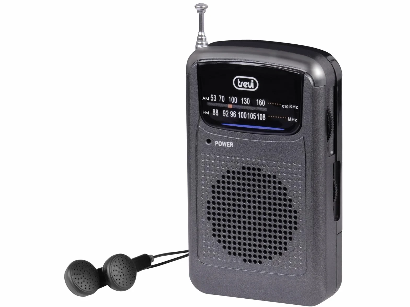 Trevi RA 710 GMG Radio Portatile 2 Bande AM FM con Presa Cuffie, Alimentazione a Batterie AAA