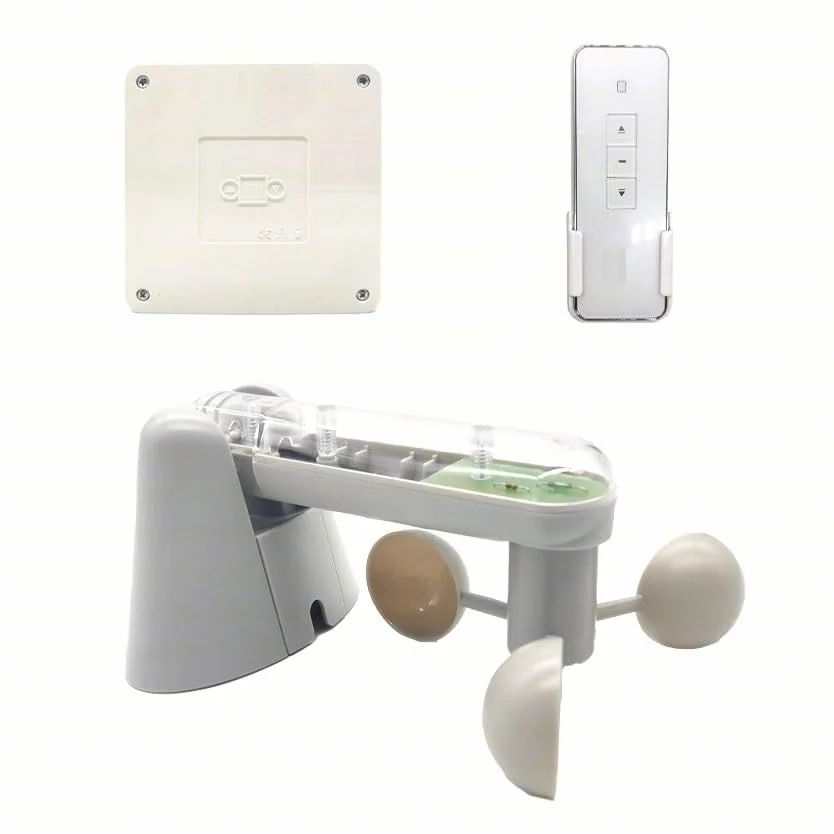KIT CENTRALINA SCHEDA SENSORE VENTO ANEMOMETRO MOTORE TENDA RADIOCOMANDO KIT-BT