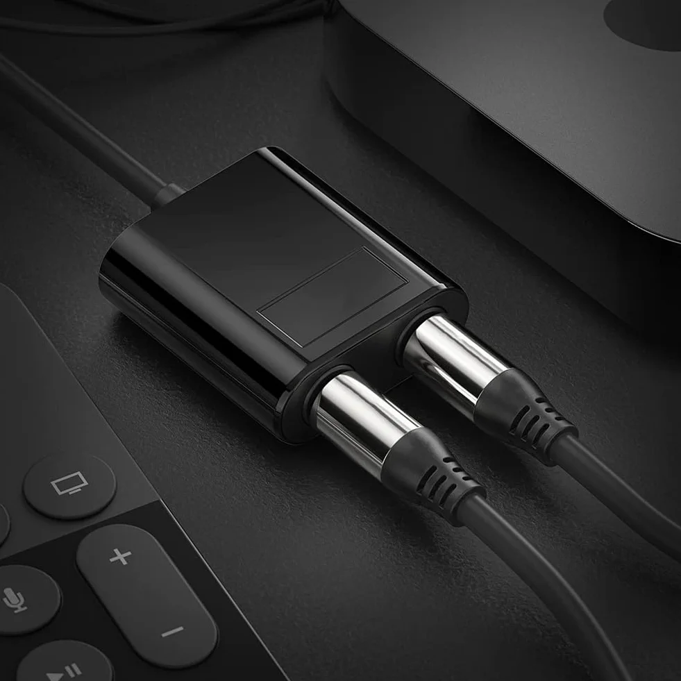 Sdoppiatore Fibra Ottica 2 in 1 Adattatore Audio Digitale per TV