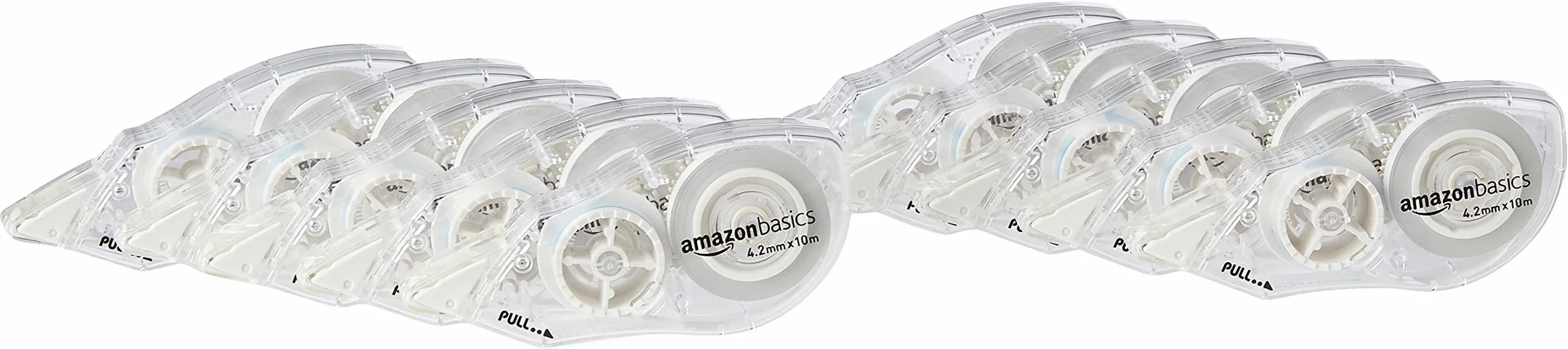 Amazon Basics Correttore a nastro 4,2 mm x 10 m confezione da 10