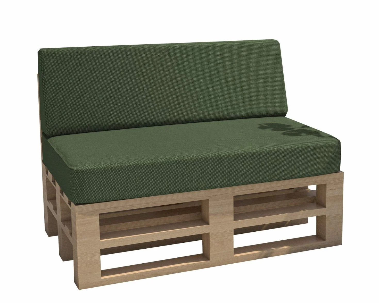 chilly pilley Cuscino Impermeabile Per Mobili In Pallet Cuscino Da Giardino Cuscino Per Interno Esterno Lavabile Sfoderabile Cuscino Del Sedile (Set Di 2, Verde Scuro)