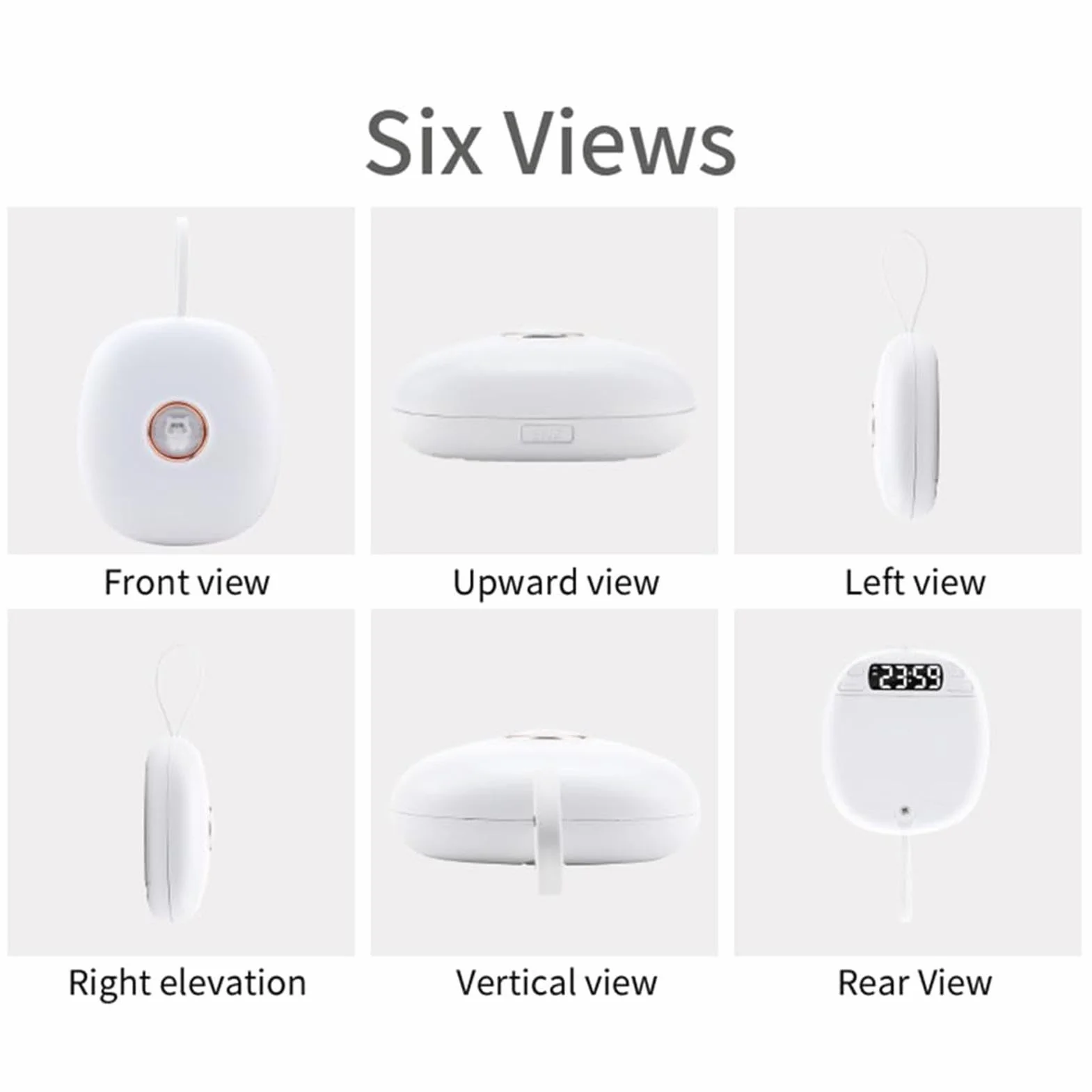 Sveglia a Vibrazione LED Silenziosa con Allarme Potente, Bed Shaker per Non Udenti