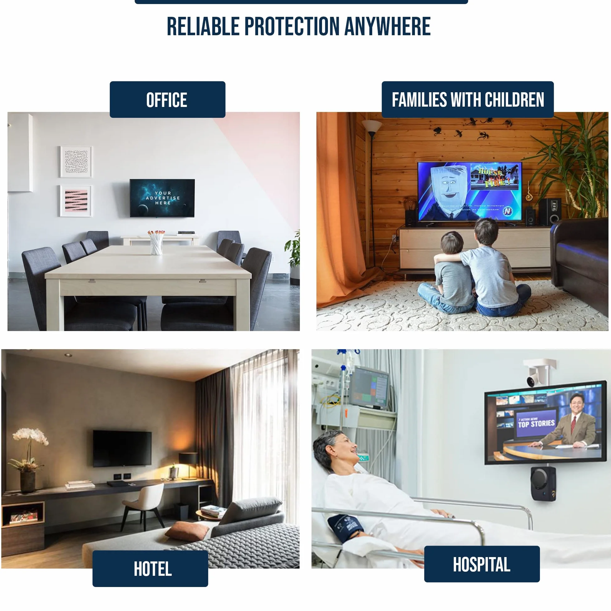 LEYF Schermo per TV 82 (32 pollici) sospeso e fisso protezione anti-danno pellicola per TV LCD LED 4K OLED QLED HDTV