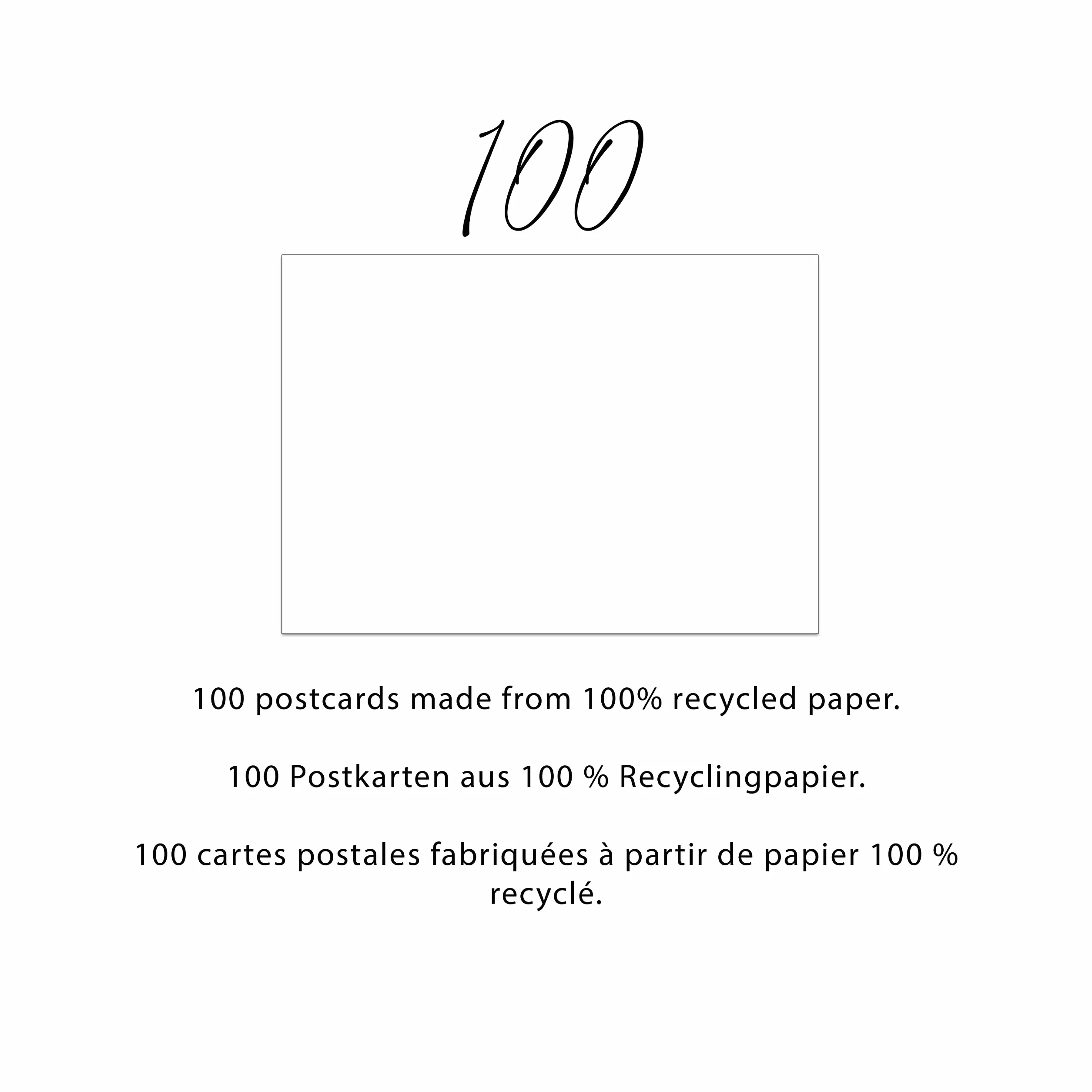 Cartoline bianche in carta riciclata formato A6 (148 x 105 mm) - 100 sztuk