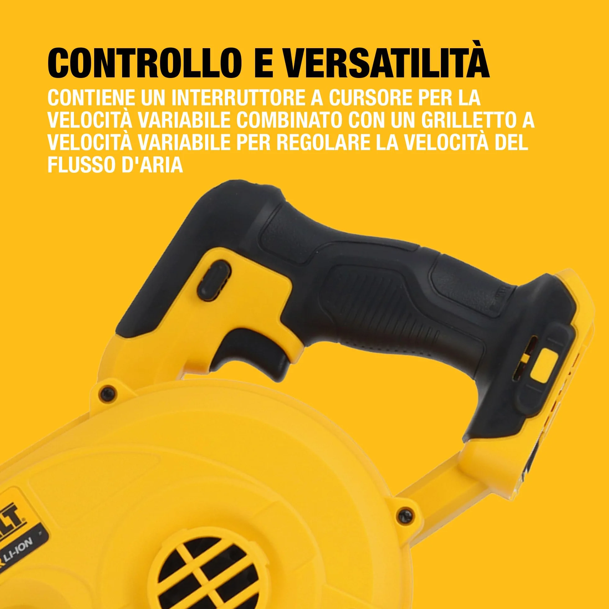 DEWALT Soffiatore Compatto 18V XR, Solo Utensile, DCV100-XJ
