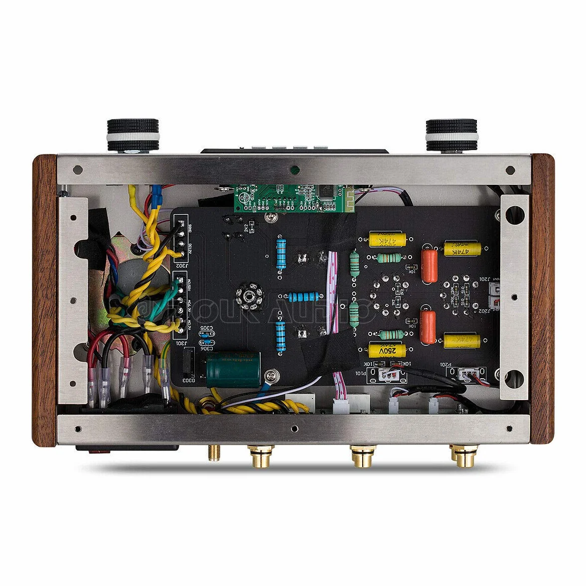 Nobsound Preamplificatore Tubo HiFi Classe A Bluetooth Ricevitore Audio Stereo Lettore USB