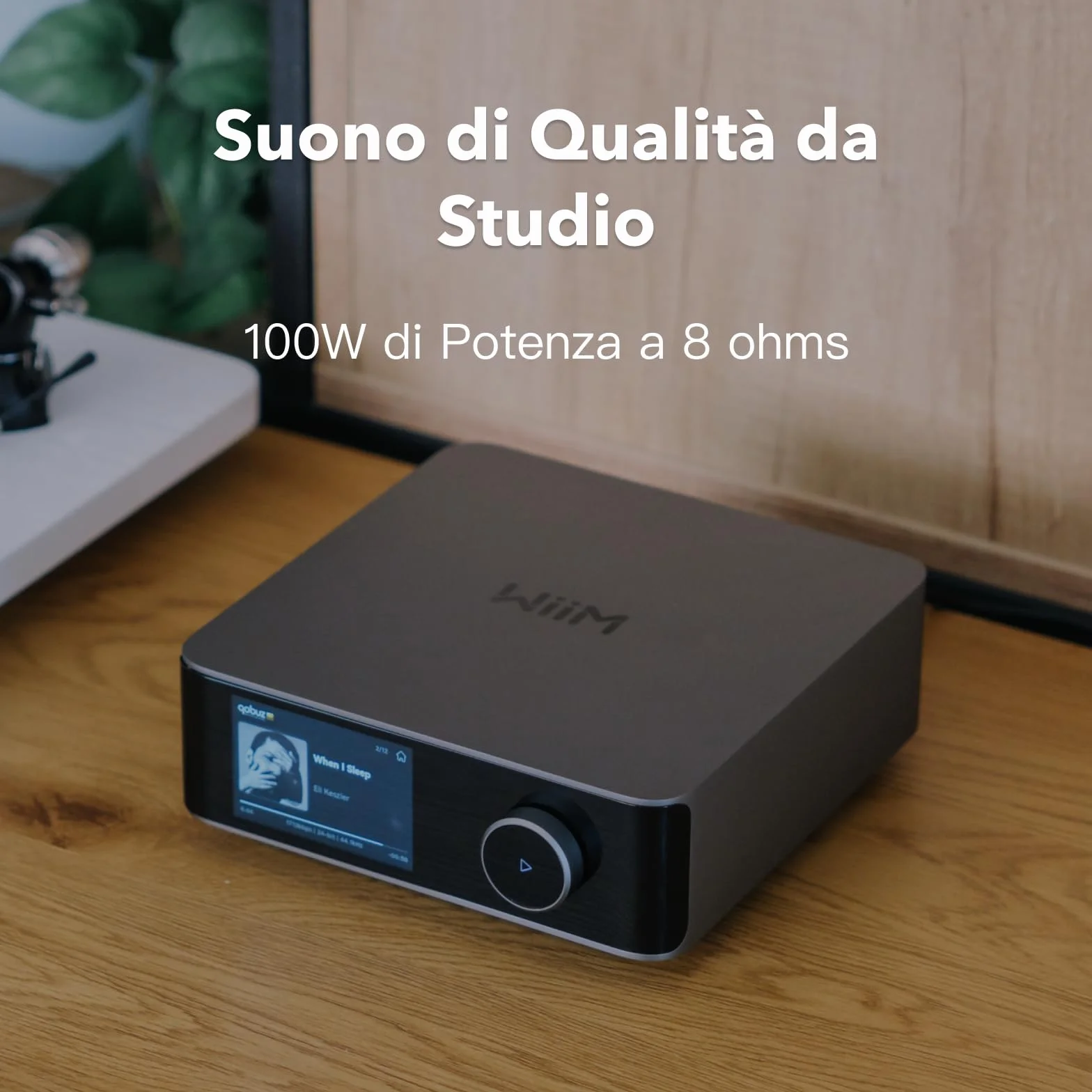 WiiM Amp Ultra Amplificatore Streaming 100W DAC ESS ES9039Q2M TPA3255 HDMI ARC Grigio