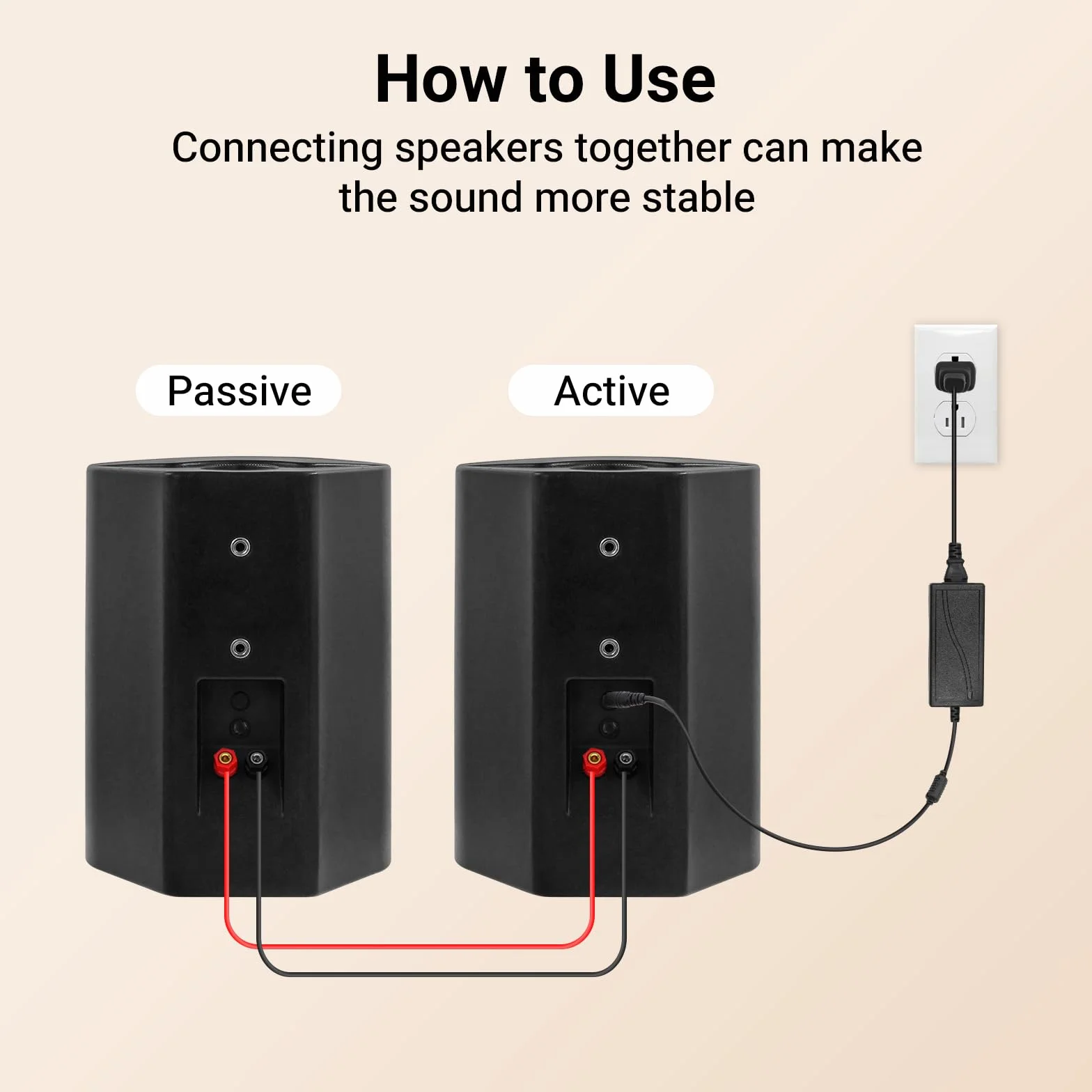 STUDIOFINIX Altoparlante Bluetooth 6,5 pollici 400 Watt impermeabile da esterno (nero)