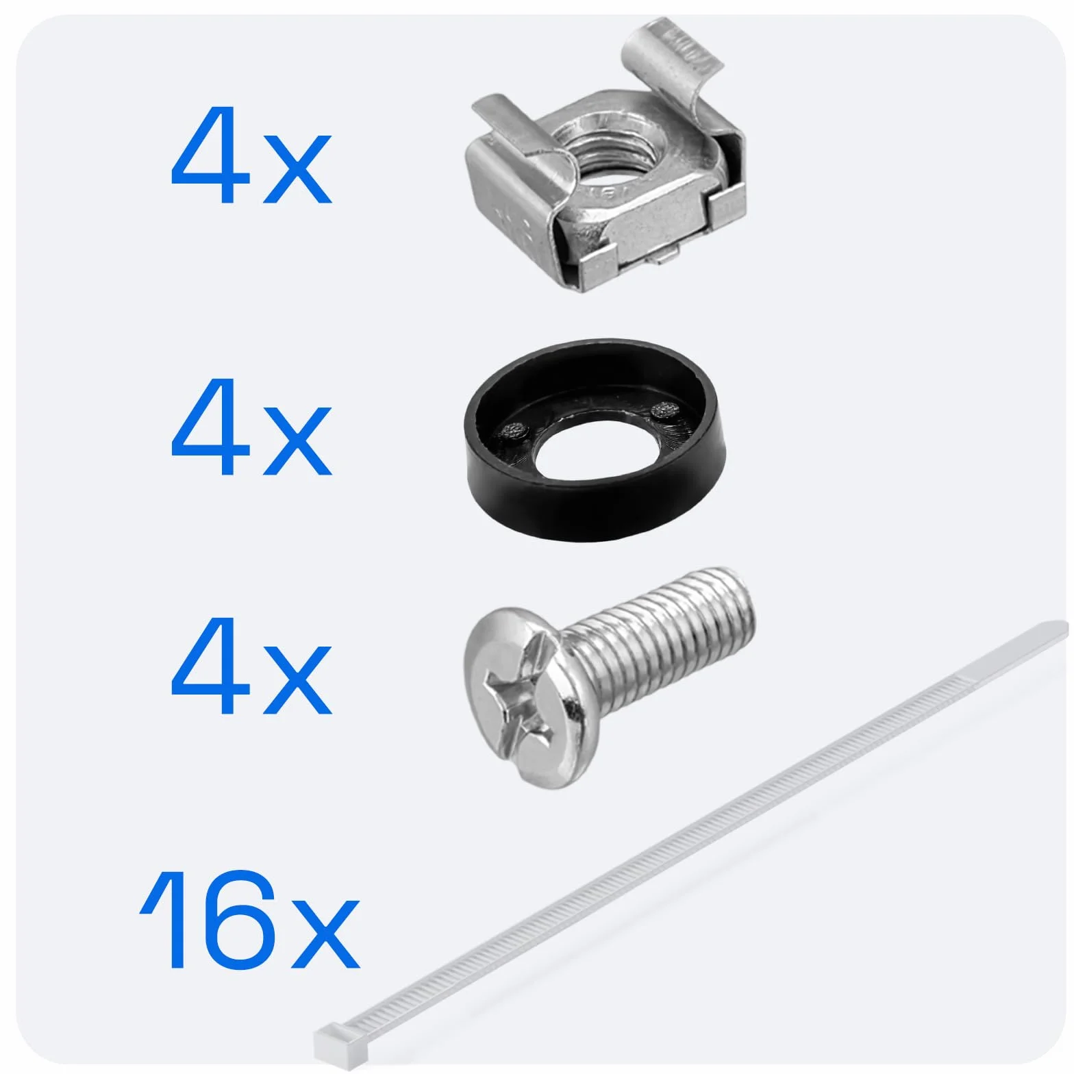 Pannello patch Cat 6 LSA 16 porte schermato 19 cali 1U RJ45 Professional TIA568A TIA568B