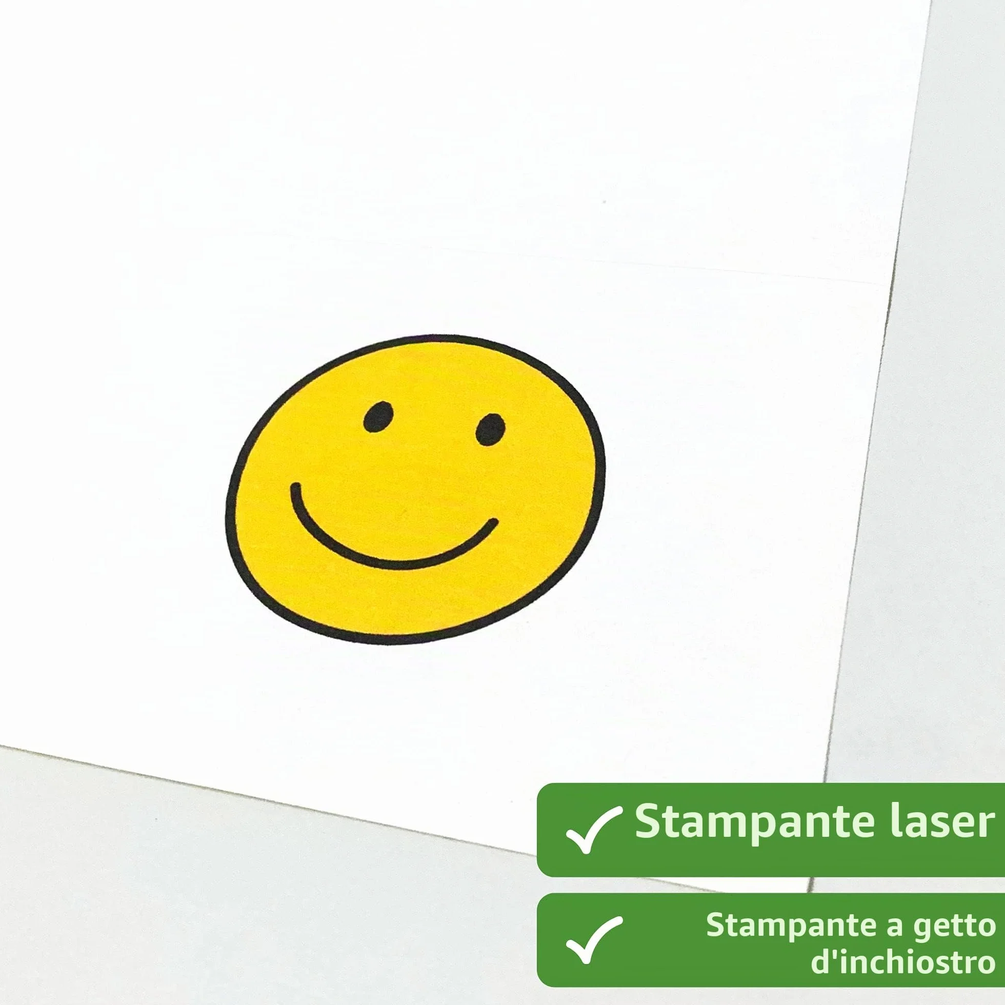 Carta Adesiva A4 Stampabile 25 Fogli Etichette per Stampante