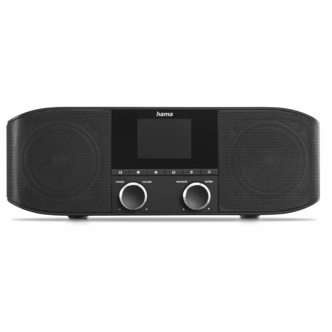 Hama Radio Internet WLAN DAB+ Bluetooth Sveglia Aux 3,5 mm FM Nero