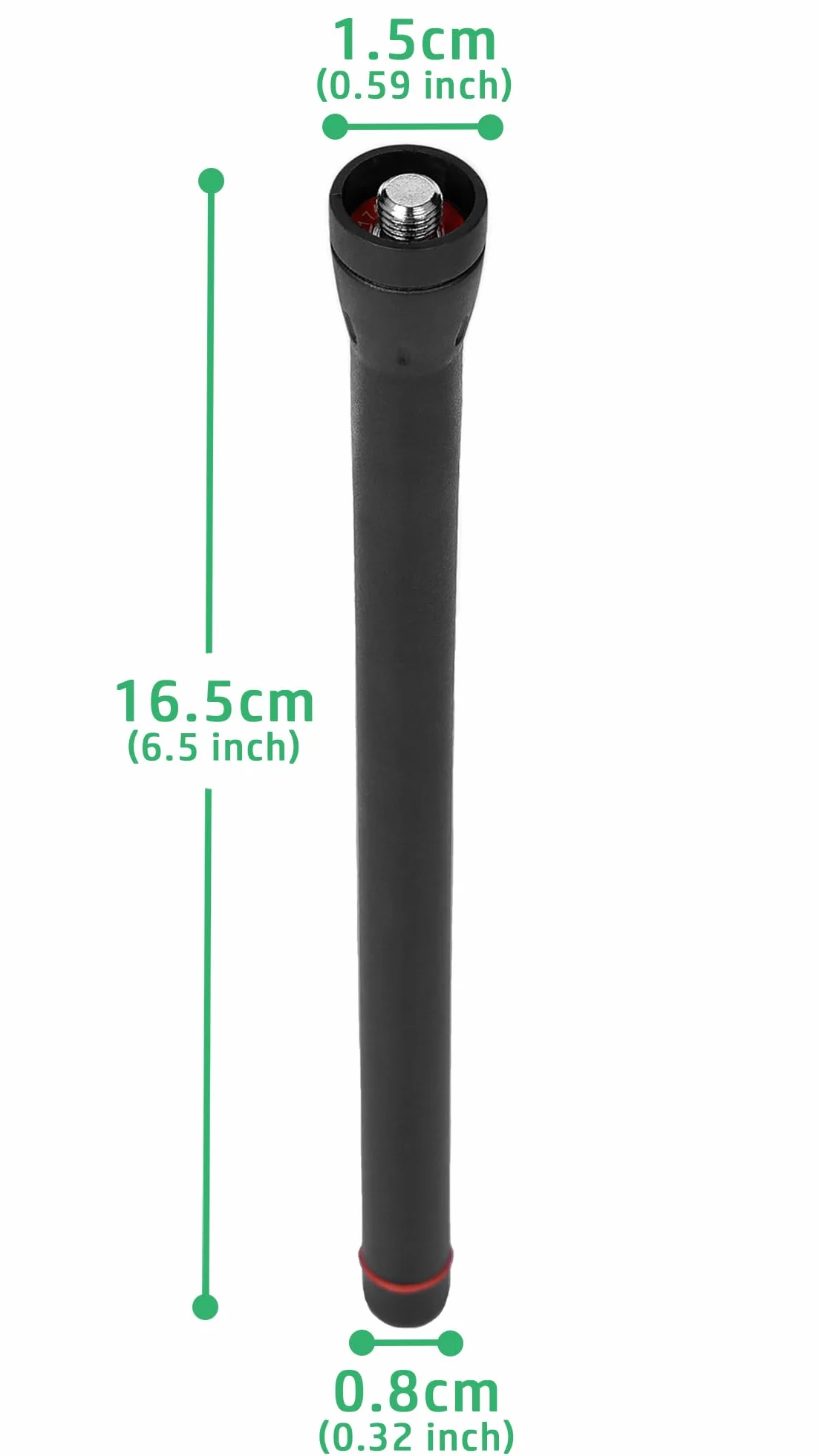 Antenna Whip VHF 136-174MHz per Icom IC-M3A IC-M25 IC-M31 IC-M33 IC-M35 IC-M37 IC-M93EURO IC-F1000/F2000 Walkie Talkie 16,5 pollici